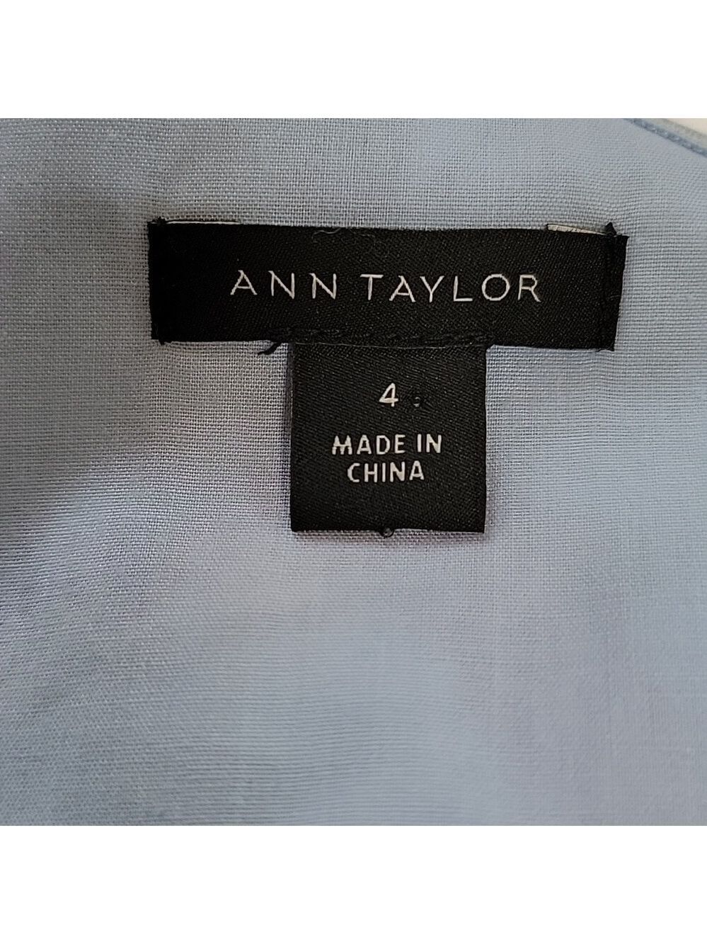 Ann Taylor Blue Jungle Floral Monkey Toga Dress Size 4 EUC - Picture 6 of 12